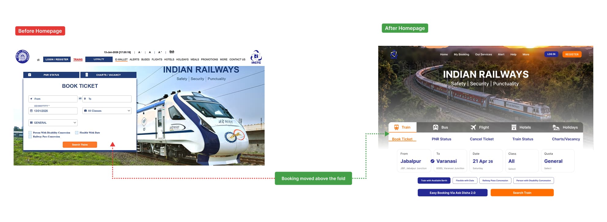 Redesigned Homepage
