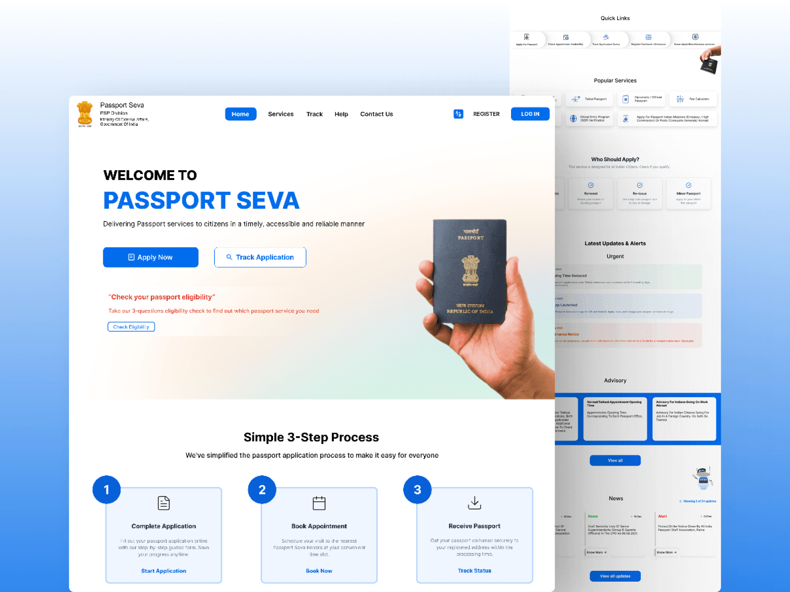 Passport Seva Platform Redesign